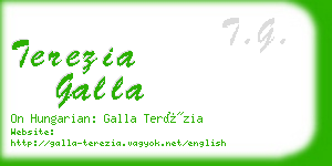 terezia galla business card